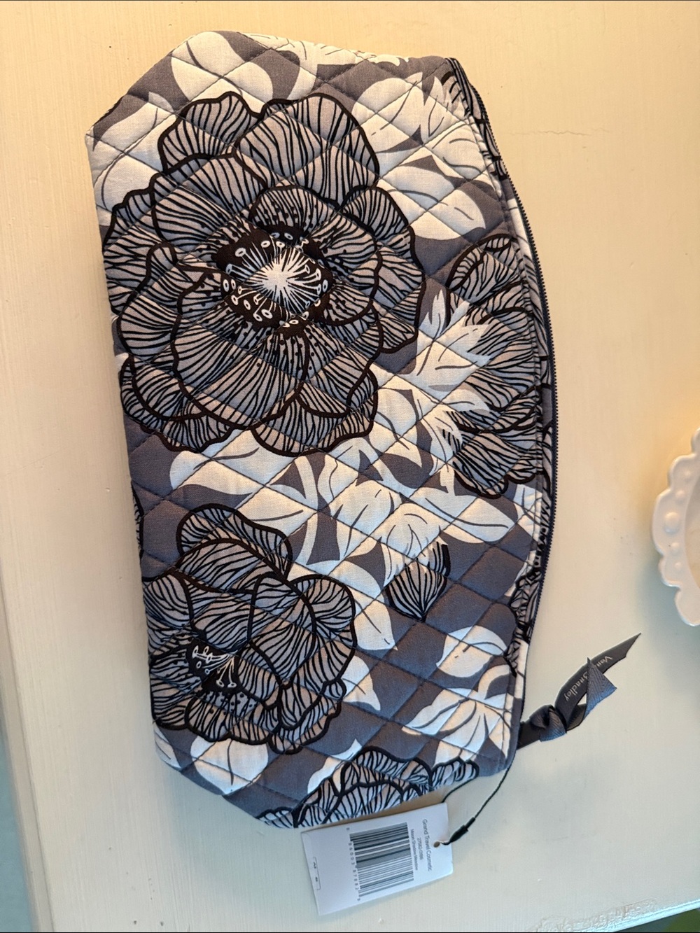 Vera Bradley Grand Travel Cosmetic iQuilted Floral Makeup Pouch
